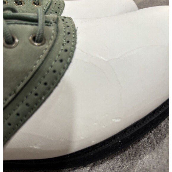 Etonic Stabilites Softspikes Green White Golf Shoe Women 7.5 Leather Upper - Picture 4 of 16